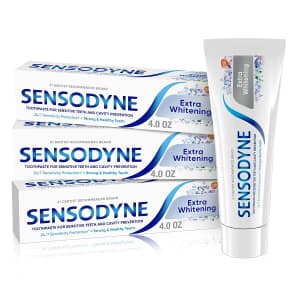 Sensodyne Extra Whitening Toothpaste 3-Pack for $9.41 via Sub & Save Sensodyne Extra Whitening Toothpaste 3-Pack for $9.41 via Sub & Save