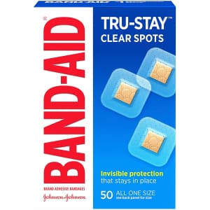 Band-Aid Tru-Stay 50-Pack Clear Spot Bandages for $1.61 w/ Sub & Save Band-Aid Tru-Stay 50-Pack Clear Spot Bandages for $1.61 w/ Sub & Save