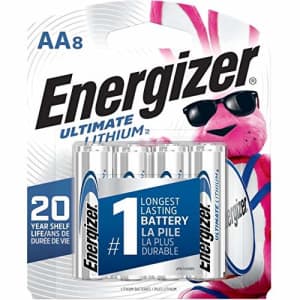 Eveready EVEL91SBP8 - Energizer Ultimate Lithium AA Batteries, 8 Pack for $31