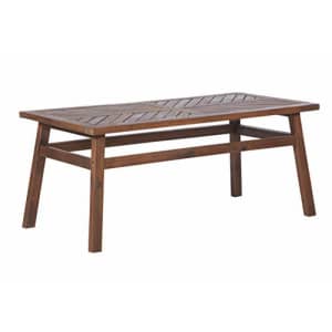 Walker Edison Furniture Company Outdoor Patio Wood Chevron Rectangle Coffee Table All Weather for $252 Walker Edison Furniture Company Outdoor Patio Wood Chevron Rectangle Coffee Table All Weather for $252