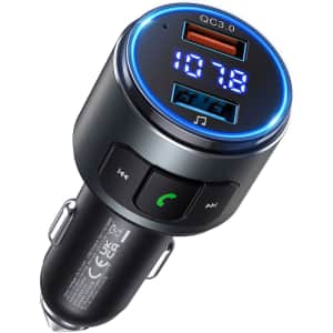 Octeso Bluetooth FM Transmitter / Car Charger for $17