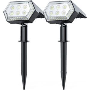 Hotime Solar Landscape Spotlights 2-Pack for $18 Hotime Solar Landscape Spotlights 2-Pack for $18