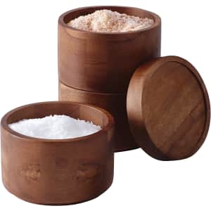 Rachael Ray Wooden 3-Tier Stacking Salt Box for $19 Rachael Ray Wooden 3-Tier Stacking Salt Box for $19