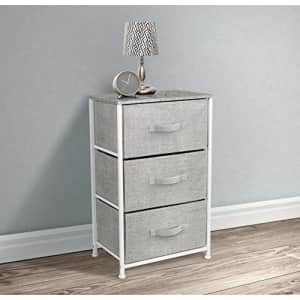 Sorbus Nightstand with 3 Drawers - Bedside Furniture & Accent End Table Storage Tower for Home, for $44