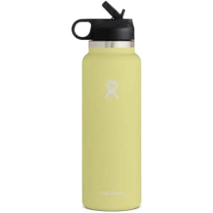 Hydro Flask 40-oz. Wide Mouth with Straw Lid Water Bottle for $36