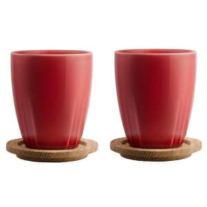 Kosta Boda Bruk Mug w/ Oak Lid Set of 2 for $9 Kosta Boda Bruk Mug w/ Oak Lid Set of 2 for $9