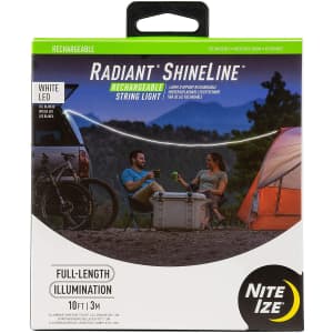 Nite Ize Radiant Shineline Rechargeable String Light for $24 Nite Ize Radiant Shineline Rechargeable String Light for $24