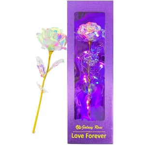 Niser Galaxy Rose w/ 24K Gold Plated Stem for $7