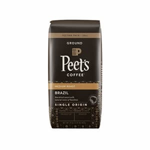 Peet's Coffee Single Origin Brazil, Medium Roast Ground Coffee, 20 oz for $27 Peet's Coffee Single Origin Brazil, Medium Roast Ground Coffee, 20 oz for $27