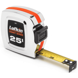 Lufkin Legacy Series 25 ft. L X 1 in. W Tape Measure for $3 Lufkin Legacy Series 25 ft. L X 1 in. W Tape Measure for $3