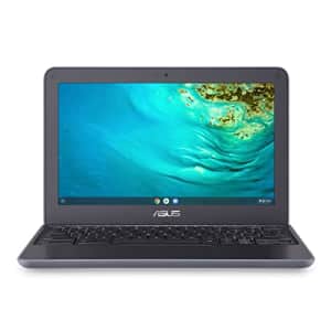 ASUS Chromebook C203XA Rugged & Spill Resistant Laptop, 11.6" HD, 180 Degree, MediaTek Quad-Core for $145