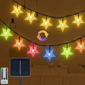 Ollny 25-Ft Solar Star String Lights for $19 Ollny 25-Ft Solar Star String Lights for $19