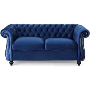 Christopher Knight Home Karen Chesterfield Loveseat Sofa for $448 Christopher Knight Home Karen Chesterfield Loveseat Sofa for $448