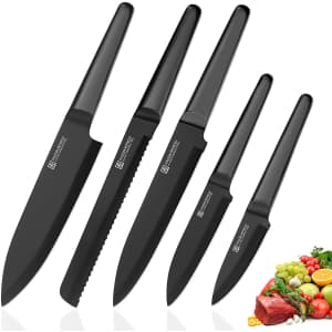 Paudin 5-Piece Professional Chef 's Knife Set for $40