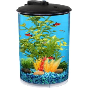 Koller Products 3-Gallon 360 Aquarium w/ LED Lighting for $35