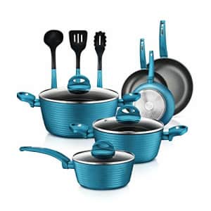 NutriChef Kitchenware Pots&Pans Stylish Cookware, Non-Stick Coating Inside&Outside+Heat Resistant for $125 NutriChef Kitchenware Pots&Pans Stylish Cookware, Non-Stick Coating Inside&Outside+Heat Resistant for $125