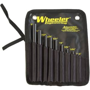 Wheeler 9-Piece Engineering Roll Pin Starter Punch Set for $22