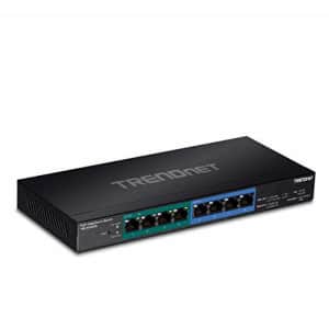 TRENDnet 8-Port Gigabit EdgeSmart PoE+ Switch, 60W PoE Power Budget, 16Gbps Switching Capacity, for $101