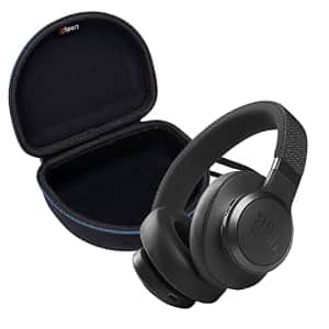 JBL Live 660NC Wireless Over-Ear Noise-Cancelling Headphone Bundle with gSport Case (Black) for $200