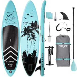 Cooyes 10.5-Foot Inflatable Stand Up Paddle Board for $210 Cooyes 10.5-Foot Inflatable Stand Up Paddle Board for $210