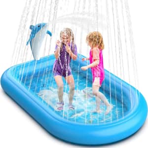 NewLove Dolphin Inflatable Sprinkler Splash Pad for $20 NewLove Dolphin Inflatable Sprinkler Splash Pad for $20