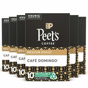 Peet's Peets Coffee Caf Domingo K-Cup Coffee Pods for Keurig Brewers, Medium Roast, 60 Pods for $46 Peet's Peets Coffee Caf Domingo K-Cup Coffee Pods for Keurig Brewers, Medium Roast, 60 Pods for $46