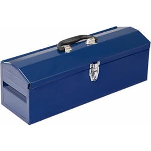 TCE ATB101U Torin 19" Hip Roof Style Portable Steel Tool Box with Metal Latch Closure and Removable for $18