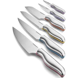 Cuisinart 12-Piece Classic Cutlery Color Band Collection for $26
