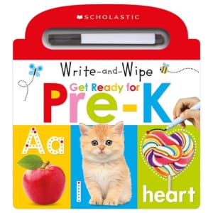 Scholastic Early Learners Write and Wipe Get Ready for Pre K Board Book for $5