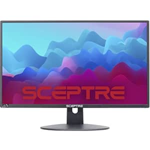 Sceptre 20" 1600x900 75Hz Ultra Thin LED Monitor 2X HDMI VGA Built-in Speakers, Machine Black Wide for $110 Sceptre 20" 1600x900 75Hz Ultra Thin LED Monitor 2X HDMI VGA Built-in Speakers, Machine Black Wide for $110