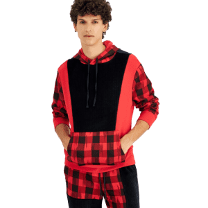 Sun + Stone Men's Colby Buffalo Plaid Hoodie for $9
