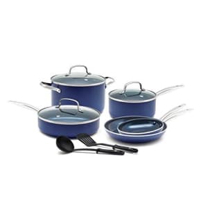 Blue Diamond Toxin Free Ceramic Nonstick Cookware Set, Big Value for $120 Blue Diamond Toxin Free Ceramic Nonstick Cookware Set, Big Value for $120