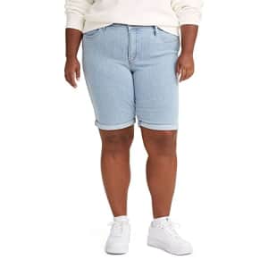 Levi's Women's Plus-Size Shaping Bermuda Shorts, (New) Slate Train-Light Indigo, 37 for $16 Levi's Women's Plus-Size Shaping Bermuda Shorts, (New) Slate Train-Light Indigo, 37 for $16