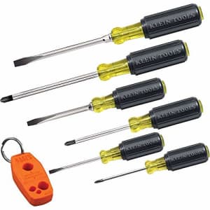 Klein Tools 85146 Screwdriver Set with Magnetizer / Demagnetizer for Magnetic Tips 3 Slotted, 3 for $47