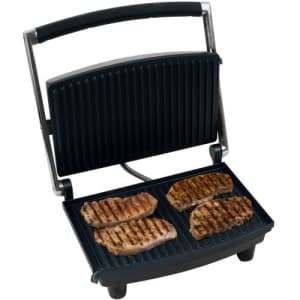 Chef Buddy 80-1840 Panini Press Grill and Gourmet Sandwich Maker for Healthy Cooking by for $34 Chef Buddy 80-1840 Panini Press Grill and Gourmet Sandwich Maker for Healthy Cooking by for $34