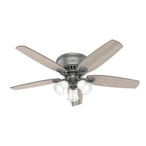Hunter Fan Company 51113 Builder Indoor Low Profile Ceiling Fan with LED Light and Pull Chain for $120 Hunter Fan Company 51113 Builder Indoor Low Profile Ceiling Fan with LED Light and Pull Chain for $120