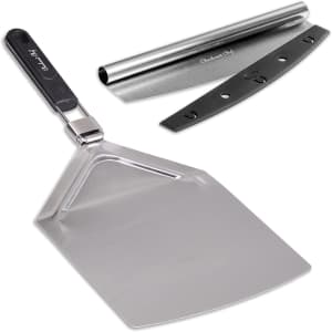 Checkered Chef Pizza Cutter & Pizza Peel Set for $16