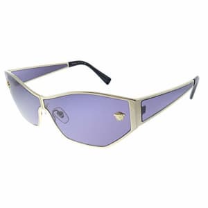 Versace VE 2205 1252/1A Pale Gold Metal Cat-Eye Sunglasses Violet Lens for $245 Versace VE 2205 1252/1A Pale Gold Metal Cat-Eye Sunglasses Violet Lens for $245