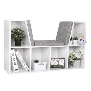 Veikous Reading Nook Storage Bookshelf for $76 Veikous Reading Nook Storage Bookshelf for $76
