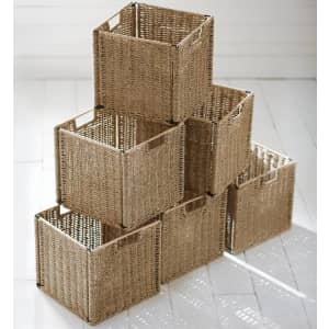 Home Decorators Collection 11" x 10.5" Woven Bin Basket 6-Pack for $91 Home Decorators Collection 11" x 10.5" Woven Bin Basket 6-Pack for $91