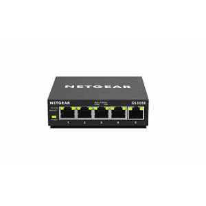 NETGEAR 5-Port Gigabit Ethernet Smart Managed Plus, Network Switch, Hub, Internet Splitter (GS305E) for $90