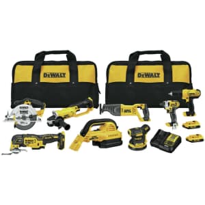 DeWalt 20V Max Li-ion Cordless 8-Tool Combo Kit for $574 DeWalt 20V Max Li-ion Cordless 8-Tool Combo Kit for $574