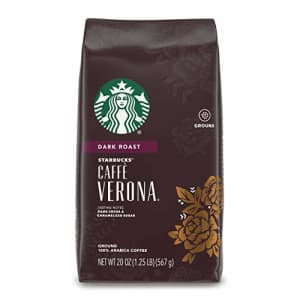 Starbucks Dark Roast Ground Coffee Caff Verona 100% Arabica 1 bag (20 oz.) for $29 Starbucks Dark Roast Ground Coffee Caff Verona 100% Arabica 1 bag (20 oz.) for $29
