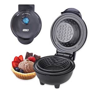 DASH DMWBM100GBBK04 Mini Waffle Maker for Breakfast, Burrito Bowls, Ice Cream and Other Sweet for $18
