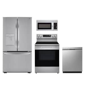 LG 4-Piece Kitchen Appliance Packages: 10% off + up to $982 off