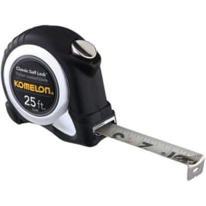 Komelon SL225; 25' x 1" Classic Self-Lock Tape Measure for $19