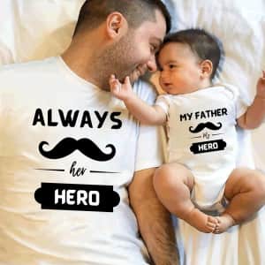 Father & Daughter Matching T-Shirts for $14 in cart