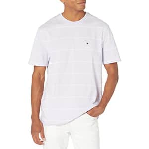 Tommy Hilfiger Men's Short Sleeve Graphic T Shirt, Lafayette Lavender, X-Small for $26