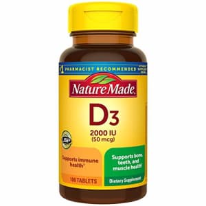 Nature Made Vitamin D3 2000 IU Tablets, 100 Ct for $10