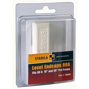 Stabila Inc. Stabila 20025 80A-2 78" and 96" Shock-Absorbing Anti-Slip Level End Caps (2) for $22